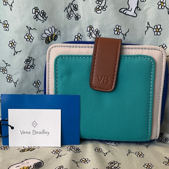 Vera Bradley Handbags - Vera Bradley Pocket Wallet - Blue Lagoon